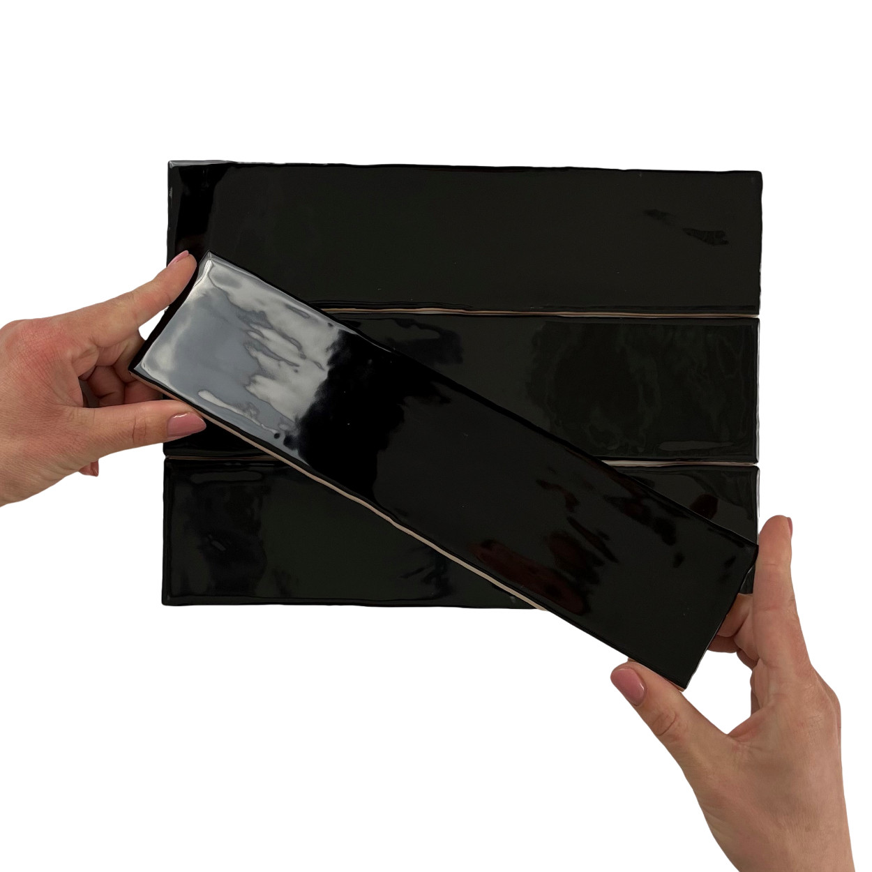 Cifre Ceramica Colonial Wandtegel Black glans 7.5x30cm